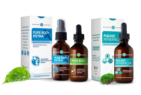 Zeolite Fulvic Pack containing Pure Body, Pure Body Extra and Fulvic Minerals+
